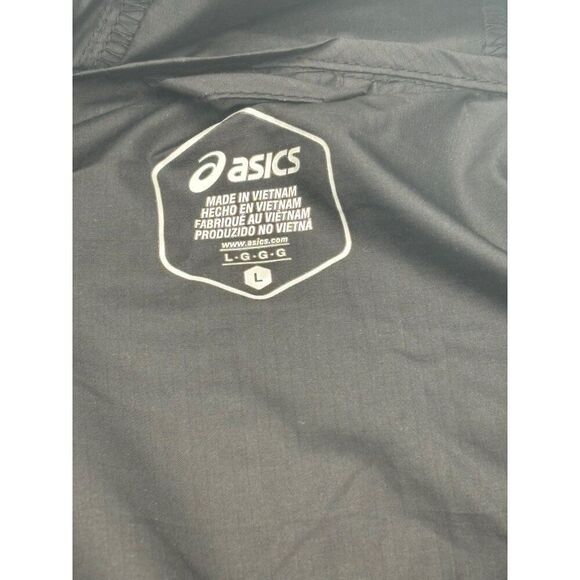 ASICS Women's Hooded Packable Jacket, Black, Sz. L - Picture 9 of 13